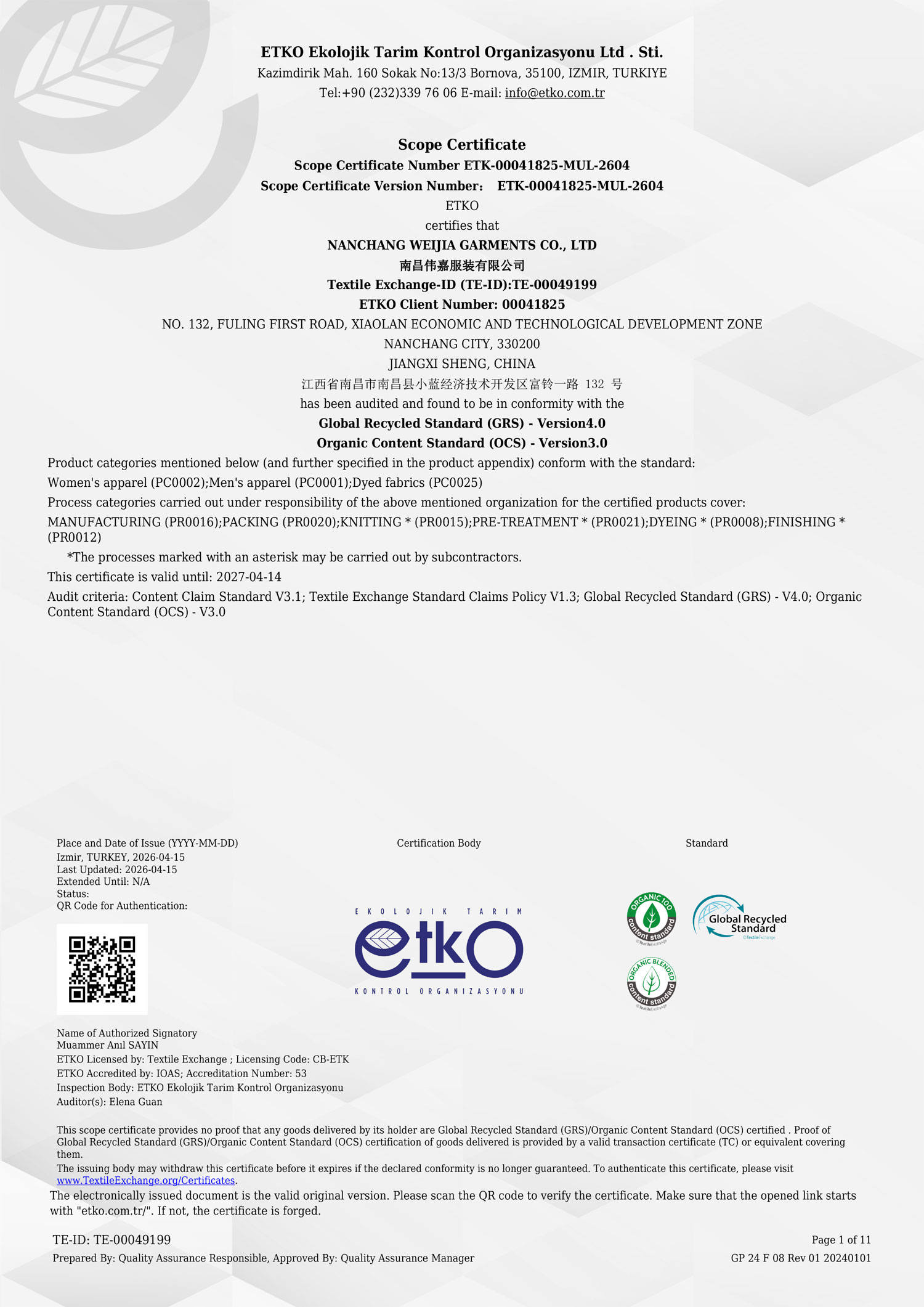 Scope Certificate Number ETK-00041825-MUL-2604